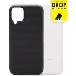 My Style Tough Coque Samsung Galaxy A12 Coque arrière Rigide Anti-Chocs - Noir