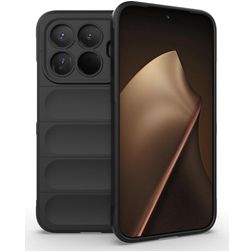 Mobigear Bumpy Coque Xiaomi 15T Pro Coque arrière en TPU Souple - Noir