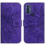 Mobigear Sunflower Housse TCL 30E Etui Porte-Monnaie - Violet