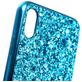Mobigear Glitter Coque iPhone XR Coque arrière Rigide - Bleu