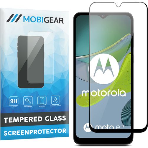 Mobigear Premium Motorola Moto E13 Verre trempé Protection d'écran - Compatible Coque - Noir