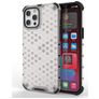 Mobigear Honeycomb Coque iPhone 13 Mini Coque arrière Rigide Anti-Chocs - Blanc