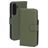 Mobiparts Samsung Galaxy A55 Cuir véritable Étui Portefeuille - Vert