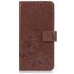 Mobigear Clover Housse OnePlus 6T Etui Porte-Monnaie - Marron