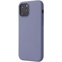 Mobigear Rubber Touch Coque iPhone 12 Coque arrière en Silicone - Lavender