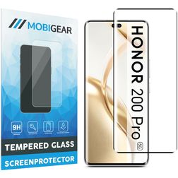 Mobigear Premium HONOR 200 Pro Verre trempé Protection d'écran - Compatible coque - Noir