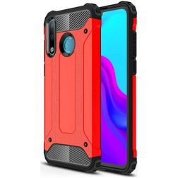Mobigear Outdoor Huawei P30 Lite Plastique rigide Coque arrière Antichoc - Rouge