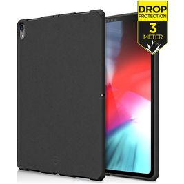 ITSkins FeroniaBio Coque iPad Pro 11 Pouces (2018) Coque arrière en en TPU Souple - Noir