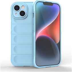 Mobigear Bumpy Coque iPhone 15 Coque arrière en TPU Souple - Bleu