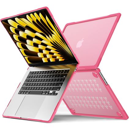 Mobigear Shockproof Pro MacBook Air 15 Pouces (2023-2026) Coque - Rose - Model A2941 / A3114 / A3241 / A3448