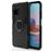 Mobigear Armor Ring Coque Xiaomi Redmi Note 10S Coque arrière Rigide Anti-Chocs avec Anneau-Support - Noir