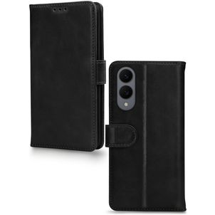 Mobilize Premium Gelly Housse Samsung Galaxy S25 Edge Etui Porte-Monnaie - Noir