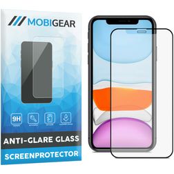 Mobigear Premium iPhone 11 Pro Max Verre trempé Protection d'écran Anti-Glare - Compatible Coque - Noir