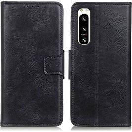 Mobigear Classy Housse Sony Xperia 5 IV Etui Porte-Monnaie - Noir