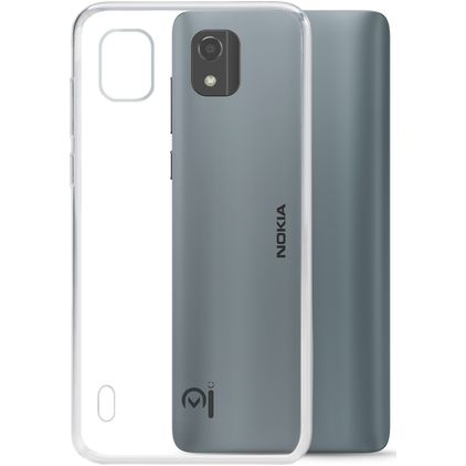 Mobilize Gelly Coque Transparente Nokia C2 2E Coque arrière en TPU Souple - Transparent