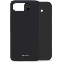 Mobilize Rubber Gelly Coque Google Pixel 9a Coque arrière en TPU Souple - Noir