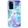 Mobigear Marble Coque Huawei P40 Coque arrière en TPU Souple - Bleu