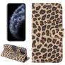 Mobigear Leopard Housse iPhone 13 Mini Etui Porte-Monnaie - Jaune