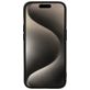 Mobiparts Coque iPhone 15 Pro Coque arrière en Silicone - Noir