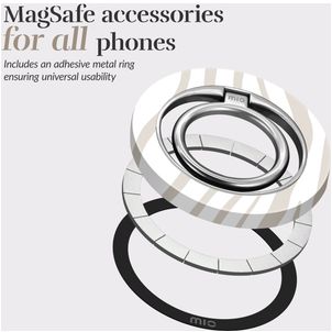 MIO Holder MagSafe Bague téléphone - Sandy Zebra Universel