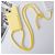 Mobigear Lanyard Card iPhone 15 Coque avec cordon en Silicone et Porte-Cartes - Jaune