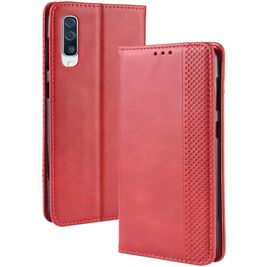 Mobigear Sensation Housse Samsung Galaxy A70 Etui Porte-Monnaie - Rouge