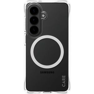 CARE by PanzerGlass Fashionable Coque Transparente Samsung Galaxy S26 MagSafe Coque arrière en Silicone - Transparent