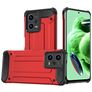 Mobigear Outdoor Coque POCO X5 Coque arrière Rigide Anti-Chocs - Rouge