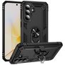 Mobigear Armor ring Samsung Galaxy A57 Plastique rigide Coque arrière Antichoc avec bague de maintien - Noir