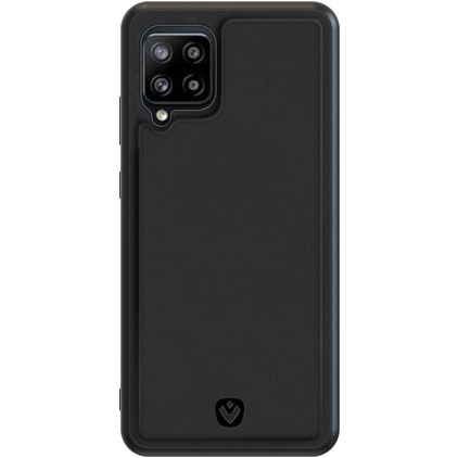 Valenta Snap Coque Samsung Galaxy A42 Coque arrière en Cuir Véritable - Noir