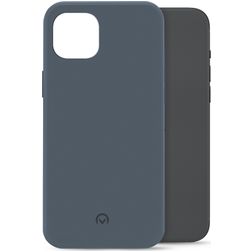 Mobilize Rubber Gelly Coque iPhone 15 Plus Coque arrière en TPU Souple - Matt Blue