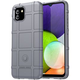 Mobigear Rugged Shield Coque Samsung Galaxy A03 Coque arrière en TPU Souple Anti-Chocs - Gris