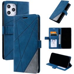 Mobigear Rhombus iPhone 12 Pro Max Étui Portefeuille - Bleu