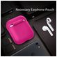 Mobigear Colors Coque Apple AirPods 1 Coque en Silicone Souple - Magenta