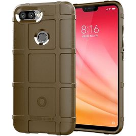 Mobigear Rugged Shield Coque Xiaomi Mi 8 Lite Coque arrière en TPU Souple Anti-Chocs - Marron Mobigear Rugged Shield Coque Xiaomi Mi 8 Lite Coque arrière en TPU Souple Anti-Chocs - Marron