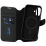 CARE by PanzerGlass Tango Two-in-One Housse iPhone 16 MagSafe Etui avec Coque Détachable Porte-Monnaie - Noir
