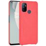Mobigear Croco OnePlus Nord N100 Plastique rigide Coque arrière - Rouge