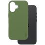 CARE by PanzerGlass Fashionable Coque iPhone 16 MagSafe Coque arrière en Silicone - Vert