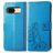 Mobigear Clover Google Pixel 8a Étui Portefeuille - Bleu