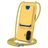 Mobigear Lanyard Card iPhone 16 Plus Coque avec cordon en Silicone et Porte-Cartes - Jaune