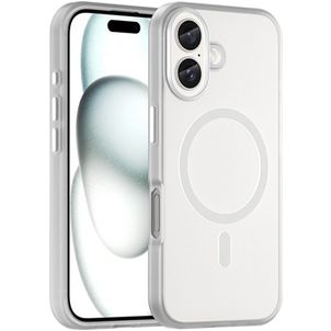 Mobigear Shockproof Coque iPhone 16 MagSafe Coque arrière en TPU Souple - Blanc