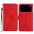 Mobigear Stitch Housse iPhone 17 Pro Etui Porte-Monnaie - Rouge