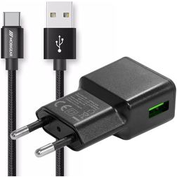 Mobigear Essentials - Simple USB Chargeur USB-C 1 mètre 12W 2.4A - Noir