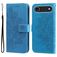 Mobigear Flowers Housse iPhone Air Etui Porte-Monnaie - Bleu