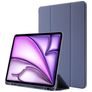 Mobigear Tri-Fold Gel Coque iPad Air 13 Pouces (2024) Etui en TPU,Similicuir + Porte-crayon - Violet
