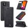 Caseme 013 Housse iPhone 12 Mini Etui Porte-Monnaie - Noir