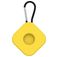 Mobigear Square Key Coque Silicone souple Porte-clés pour Apple AirTag - Jaune