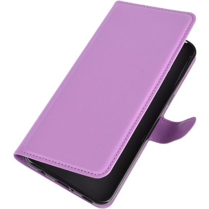 Mobigear Classic Housse LG V60 ThinQ Etui Porte-Monnaie - Violet