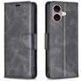 Mobigear Excellent Housse iPhone 16 Plus Etui Porte-Monnaie - Noir