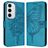 Mobigear Butterfly Housse Samsung Galaxy S24 FE Etui Porte-Monnaie - Bleu